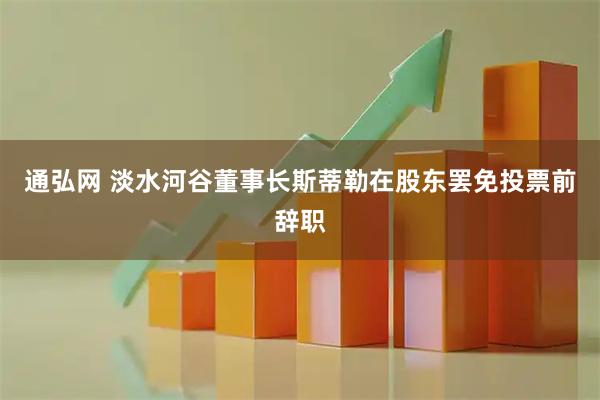 通弘网 淡水河谷董事长斯蒂勒在股东罢免投票前辞职