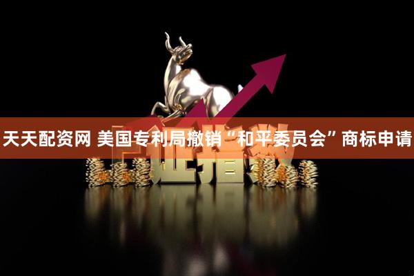 天天配资网 美国专利局撤销“和平委员会”商标申请